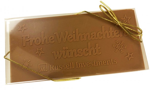 Effektvolle Schoko-Klarsichtverpackung