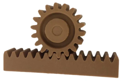 Chocolate gear on a bar, milk chocolate, with embossed logo