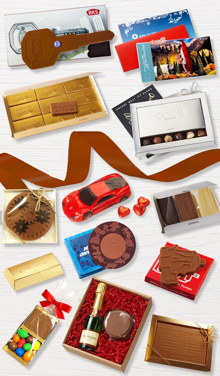 Mitarbeiter-Geschenke aus Schokolade