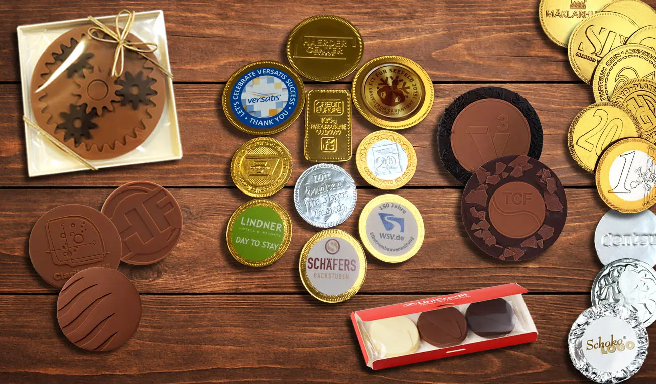 Schokotaler, Schokomünzen, Coins